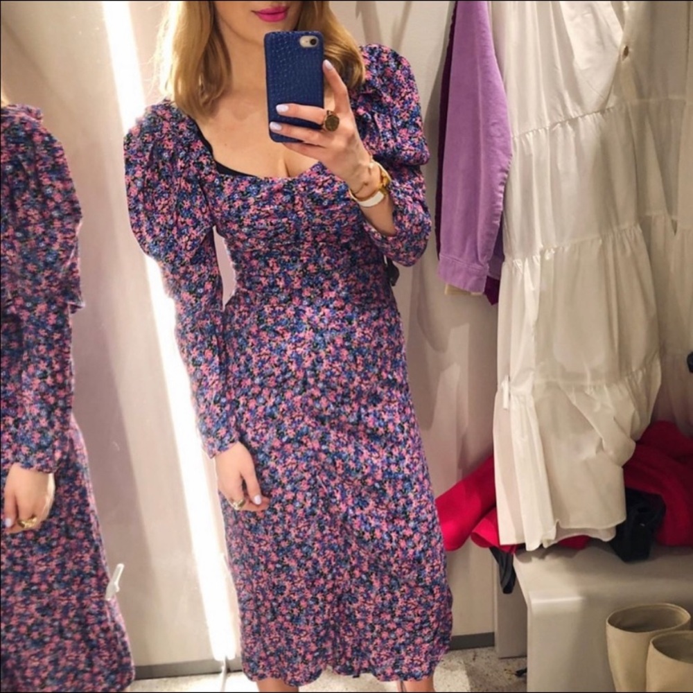 Zara midi floral dress
